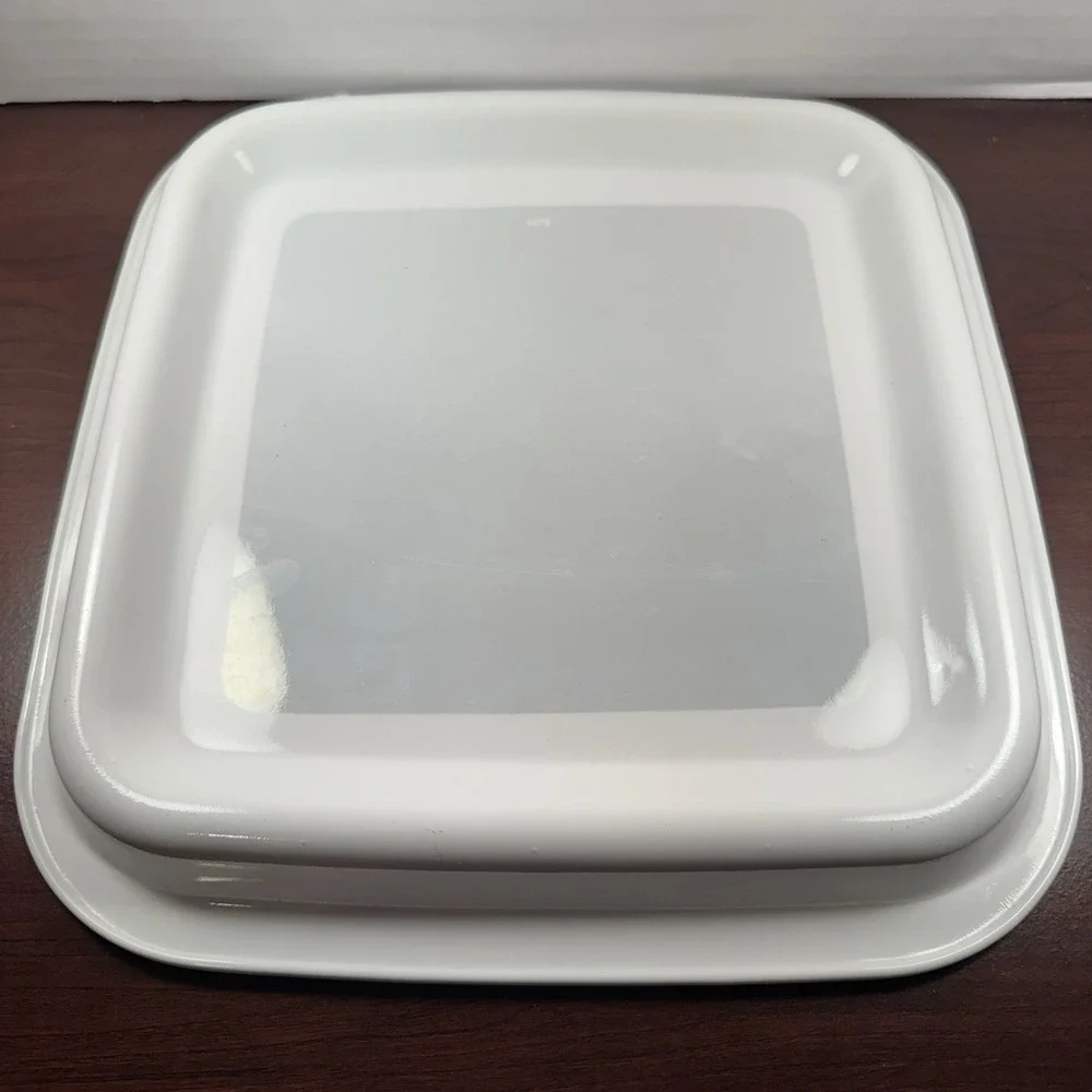Vintage Corning Ware Microwave Browning & Searing Grill MW-2 White 12